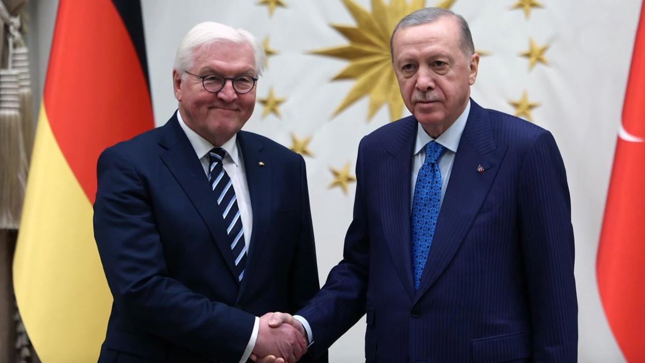 Cumhurbaşkanı Erdoğan, Almanya Cumhurbaşkanı Steinmeier'la Görüştü