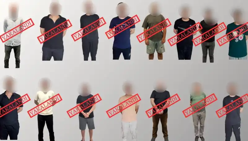 Kırmızı Bültenle Aranan 14 Kişi Operasyonla Ele Geçirildi!