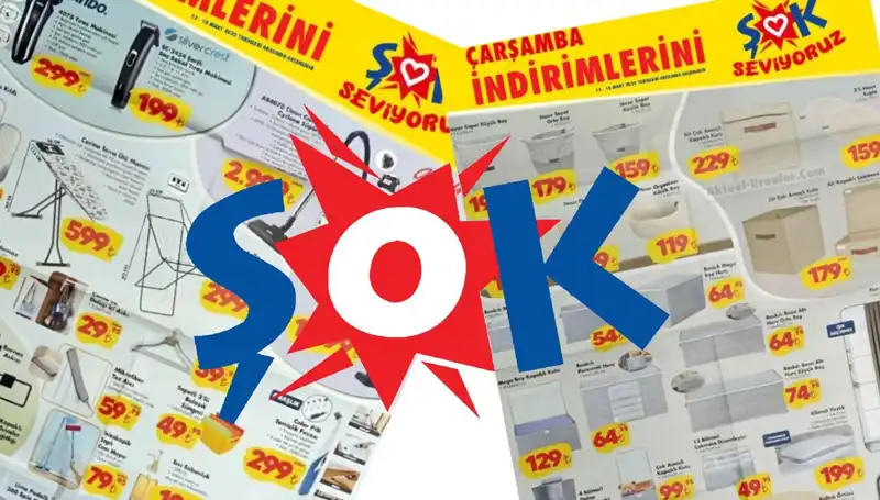 Şok Market 12 Mart Aktüel Kataloğu İle Ev Eşyalarında Fırsatlar Sunuyor!