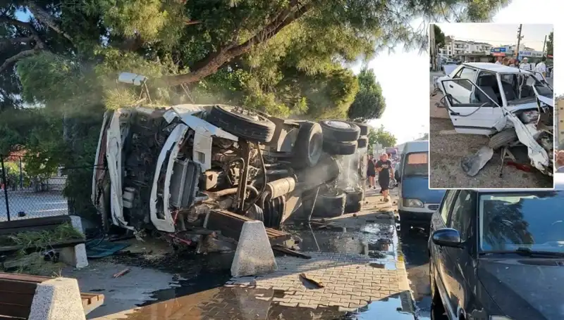 Freni Patlayan Kamyon Şehir Merkezinde Kaosa Neden Oldu