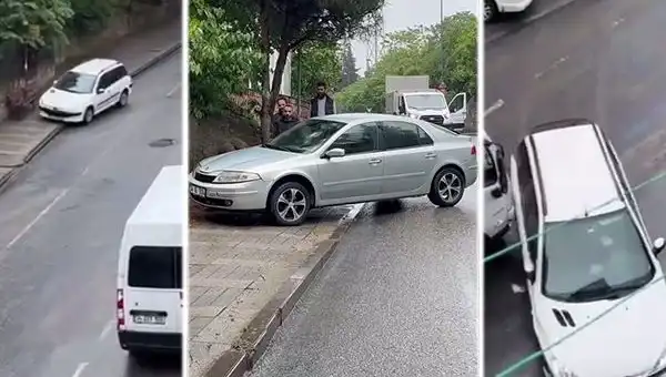 Otobüs Mazot Sızdırınca Trafik Kaosu: Araçlar Duramadı ve Kaza Meydana Geldi